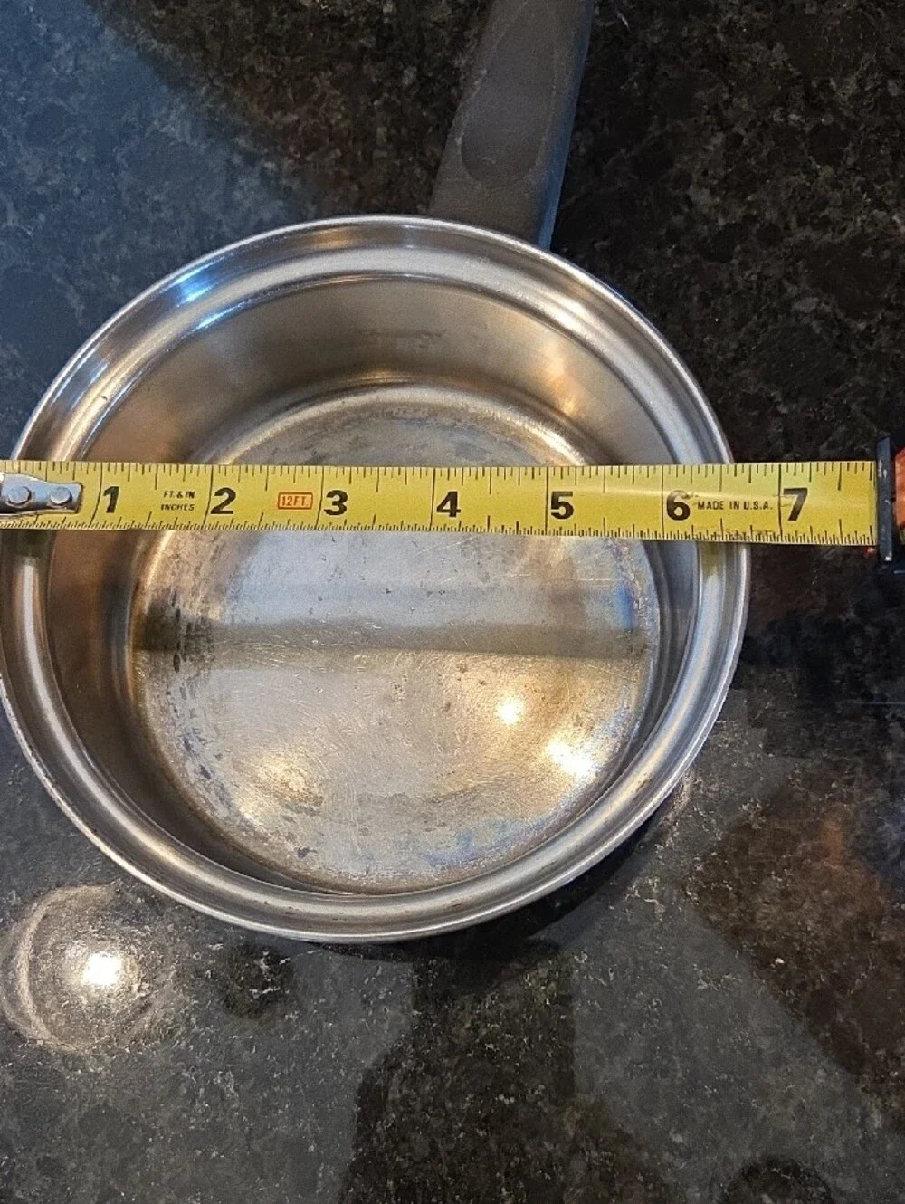 Stainless Steel Saucepan with Gray Handle - Home Kitchen Cookware